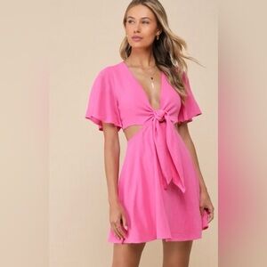 Lulu's Vibrant Pink Dress